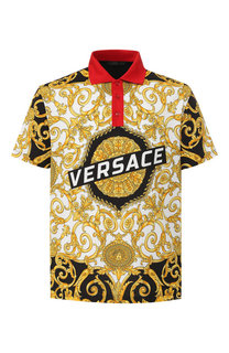 Хлопковое поло Versace