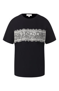 Хлопковая футболка Escada Sport