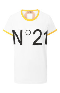 Хлопковая футболка No. 21