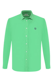 Хлопковая рубашка с воротником button down Kenzo