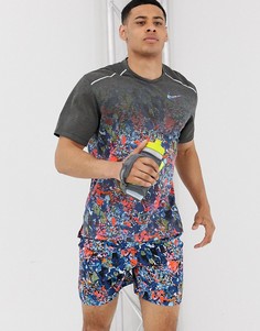 Разноцветная футболка с принтом Nike Running Rise 365 - Мульти