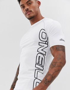 Белый топ с короткими рукавами и логотипом ONeill Skins - Белый O`Neill