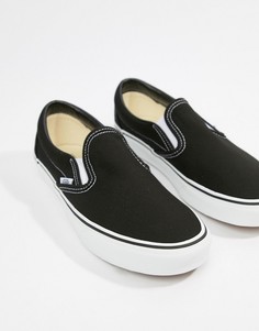 Черные слипоны Vans Classic - Мульти