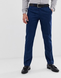 Синие фактурные брюки слим Original Penguin - Темно-синий