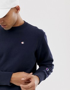 Темно-синий свитшот с логотипом Champion - Темно-синий
