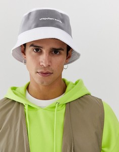 Сетчатая панама с надписью Unspoken Words ASOS DESIGN - Белый