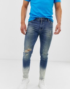 Рваные джинсы скинни ASOS DESIGN - Синий