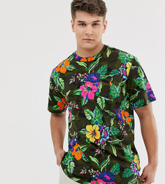Футболка с цветочным принтом с логотипом Polo Ralph Lauren Big & Tall - Синий