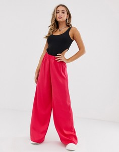 Широкие брюки ASOS DESIGN - Розовый
