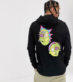 Худи с принтом Rick & Morty ASOS DESIGN Tall - Черный