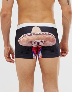 Боксеры-брифы с фотопринтом ASOS DESIGN - Черный