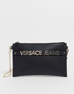 Клатч с логотипом Versace Jeans - Черный