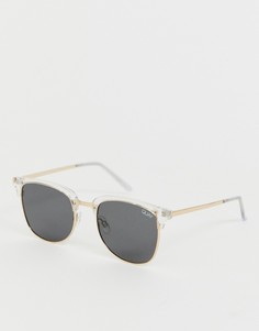 Белые квадратные солнцезащитные очки Quay Australia - Evasive - Белый