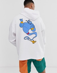 Худи белого цвета с принтом на спине ASOS DESIGN - Белый