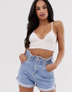 Бюстгальтер со сборками Free People Marisole - Розовый