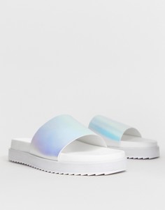 Белые шлепанцы на толстой подошве ASOS DESIGN - Белый