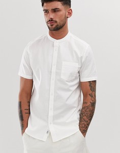 Белая приталенная рубашка с воротником на пуговице Burton Menswear - Белый