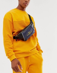 Сумка-кошелек на пояс из искусственной кожи с принтом ASOS DESIGN - Черный