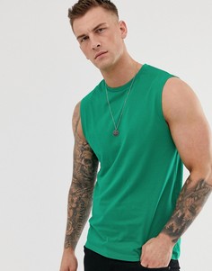 Зеленая майка из органического хлопка ASOS DESIGN - Зеленый