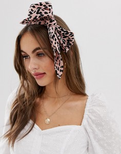 Платок с леопардовым принтом ASOS DESIGN - Мульти