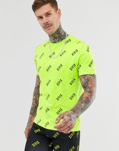 Свободная футболка с принтом ASOS DESIGN - Зеленый