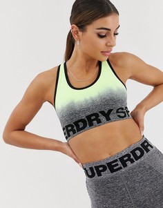 Бесшовный спортивный бюстгальтер Superdry - Желтый