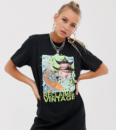Футболка с принтом логотипа Reclaimed Vintage inspired - Черный