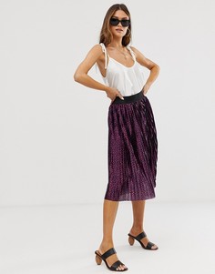 Плиссированная юбка с принтом Vero Moda - Мульти