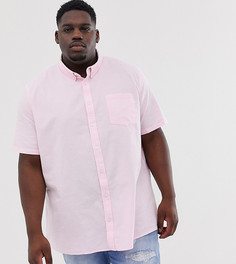 Розовая оксфордская рубашка Burton Menswear Big & Tall - Розовый