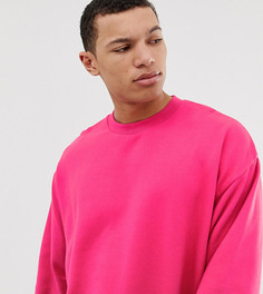 Ярко-розовый oversize-свитшот ASOS DESIGN Tall - Розовый