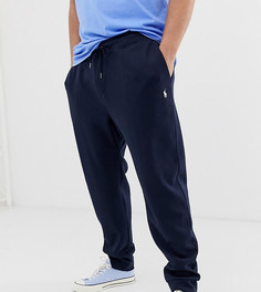 Темно-синие джоггеры с манжетами и логотипом Polo Ralph Lauren Big & Tall - Темно-синий