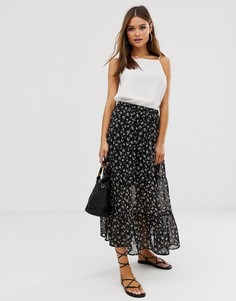 Ярусная юбка с цветочным принтом Vero Moda - Мульти