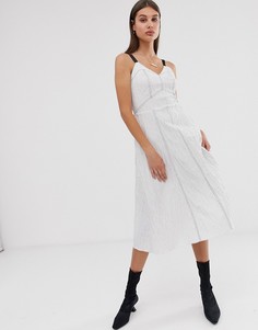 Жаккардовое платье ASOS WHITE - Белый