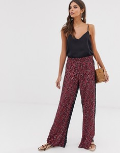 Широкие брюки с цветочным принтом French Connection Aubine - Красный