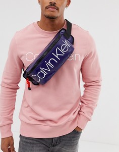Синяя сумка-кошелек на пояс с логотипом Calvin Klein Trail - Синий