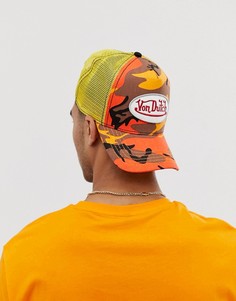 Кепка с логотипом Von Dutch - Оранжевый