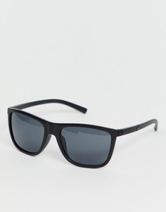 Черные солнцезащитные очки в квадратной оправе с синими стеклами SVNX - Черный 7X