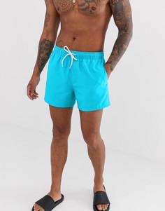 Короткие шорты для плавания бирюзового цвета ASOS DESIGN - Синий