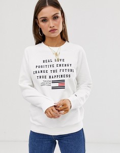Свитшот с надписью Tommy Hilfiger - Talita - Белый