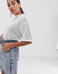 Oversize-футболка из сетки ASOS DESIGN - Черный