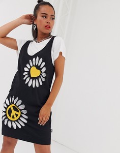 Двухслойное платье-футболка Love Moschino - Черный