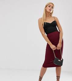Юбка-карандаш с завышенной талией ASOS DESIGN Tall - Красный