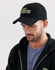 Черная бейсболка с логотипом Lacoste - Черный