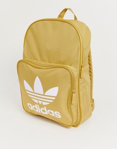 Бежевый рюкзак с логотипом-трилистником adidas Originals - Бежевый