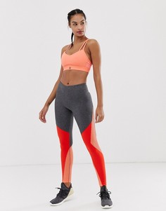 Серо-коралловые леггинсы Reebok Training - Серый