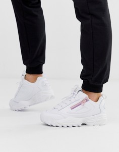 Белые кроссовки с молниями Fila Disruptor 3 - Черный