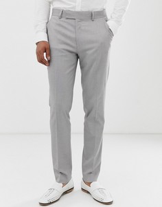 Серые зауженные строгие брюки ASOS DESIGN wedding - Серый