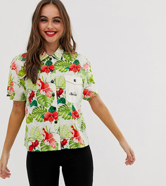 Рубашка в стиле милитари с пальмовым принтом Ellesse - Мульти