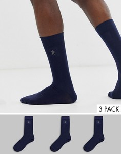 Набор однотонных носков с логотипом French Connection - 3 пары - Мульти