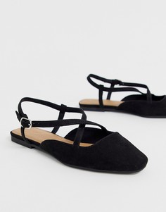 Черные балетки ASOS DESIGN Loyal - Черный
